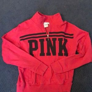 Vs Pink half-zip sweatshirt